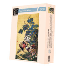 Coq japonais de Jakuchu A761-500 Puzzle Michèle Wilson 1