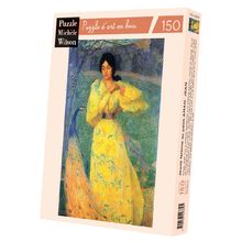 Jeune femme au paon d'Aman Jean A869-150 Puzzle Michèle Wilson 1