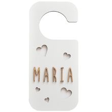 Accroche-porte personnalisable - Cœurs blanc VI-PL24 Vintiun 1