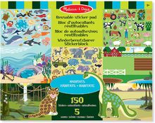 150 autocollants réutilisables - Habitats MD-14196 Melissa & Doug 1