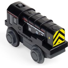 Locomotive de manœuvre noire à pile BJT311 Bigjigs Toys 1