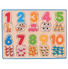 Puzzle association chiffres et couleurs BJ549 Bigjigs Toys 1