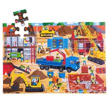 Puzzle géant Chantier de construction BJ914 Bigjigs Toys 1