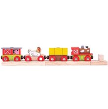 Train en bois Ferme BJT466 Bigjigs Toys 1