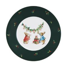 Assiette Pierre Lapin cartes de vœux de Noël 20 cm PJ-BP927N Petit Jour 1