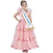 Déguisement Robe Miss France rose 116 cm CHAKS-C4721116 Chaks 1