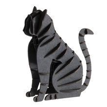 Maquette 3D en papier chat noir FRI-11635 Fridolin 1