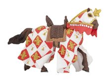 Figurine Cheval du chevalier blanc fleur de lys PA39789 Papo 1