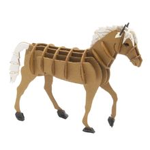 Maquette 3D en papier cheval Haflinger FRI-11714 Fridolin 1