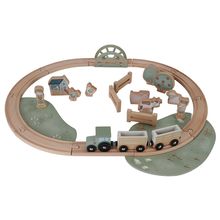 Circuit de train en bois Safari Friends LD7451 Little Dutch 1