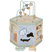 Cube d'activités hexagonal Safari Friends LD7431 Little Dutch 1