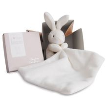 Doudou Lapin Mouchoir boite Fleur DC303 Doudou et Compagnie 1