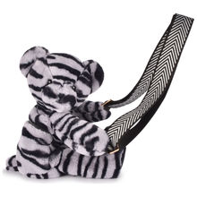 Sac bandoulière ours zébré en peluche DC4565 Doudou et Compagnie 1