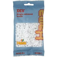 Sachet 1000 perles plastique Midi Blanc HAMA-207-01 Hama 1