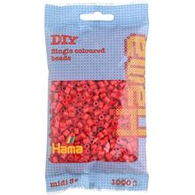 Sachet 1000 perles plastique Midi Rouge HAMA-207-05 Hama 1