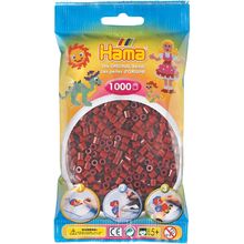 Sachet 1000 perles plastique Midi rouge brun HAMA-207-30 Hama 1