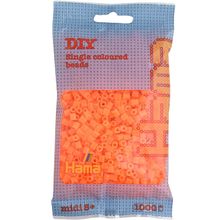 Sachet 1000 perles plastique Midi Orange néon HAMA-207-38 Hama 1