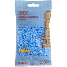 Sachet 1000 perles plastique Midi Bleu pastel HAMA-207-46 Hama 1
