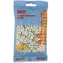 Sachet 1000 perles plastique Midi Blanc calcaire HAMA-207-77 Hama 1