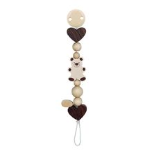 Accroche-tétine ours nature HE764140 Heimess 1