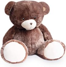 Peluche Ours Bellydou marron 110 cm HO2900 Histoire d'Ours 1