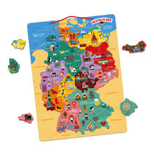 Puzzle carte d'Allemagne magnétique J05477 Janod 1