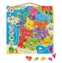 Puzzle carte de France magnétique J05480 Janod 1