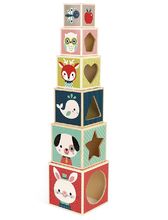 Pyramide 6 cubes Baby Forest J08016 Janod 1