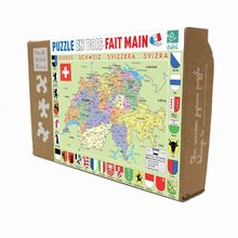 Puzzle 250 pièces Carte du Monde - GIBSONS - Thème Voyage et