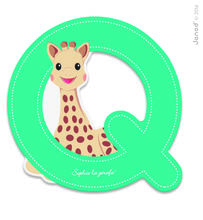 Lettre Q Sophie la Girafe JA09561 Janod 1