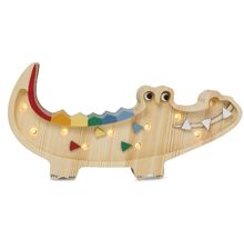 Petite Lampe Veilleuse Crocodile bois naturel LL071-000 Little Lights 1