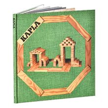 KAPLA - Coffret de 40 planchettes + 1 livre d'art - Vert et jaune