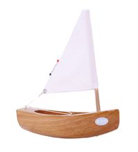 Bateau Le Bâchi bois naturel 17cm TI-N200-BACHI-BOIS-NATUREL Maison Tirot 1