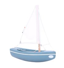 Bateau Le Sloop vert abysses 21cm TI-N202-SLOOP-VERT-ABYSSES Maison Tirot 1