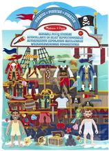 Livret d'autocollants reliefs repositionnables pirates MD-19102 Melissa & Doug 1