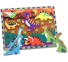 4 puzzles évolutifs Dinosaures puzzle en carton Janod - Bambinou