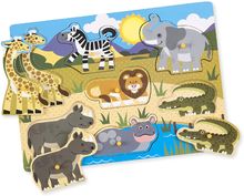 Puzzle formes savane 7 pièces MD-19054 Melissa & Doug 1