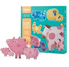 Mon 1er puzzle animaux et leurs petits MD3012 Mideer 1