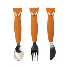 Couverts 3 pièces en silicone Mr Fox TX-96-448 Trixie 1