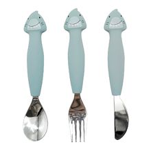Couverts 3 pièces en silicone Mr Shark TX-96-459 Trixie 1