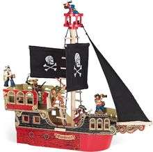 Janod - Puzzle bateau de croisière - Set de 2 puzzles 100 et 200 pièces