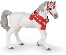 Figurine Cheval arabe Blanc en tenue de parade PA-51568 Papo 1