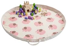 Tapis de jeu éléphant rose EFK107-012-001 3 Sprouts 1