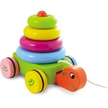 Empilable tortue à traîner V0342-2528 Vilac 1