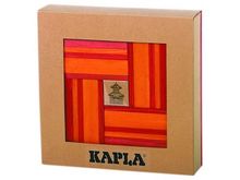 Kapla 9000160 Lot de 40 planchettes en bois Jaune