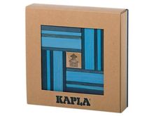 Coffret 40 planchettes bleu ciel et bleu foncé avec livre KABLBP21-4357 Kapla 1