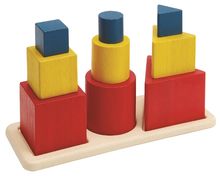 Puzzle d'encastrement 3 formes PT5463 Plan Toys 1