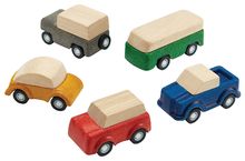 Garage en bois avec looping et rampes pour petites voitures jouet Hape