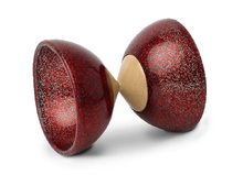 Diabolo paillettes rouge - axe bois - d. 100mm F-101008PR Foulon 1