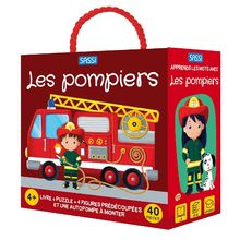 Livre et puzzle Les pompiers SJ-304321 Sassi Junior 1